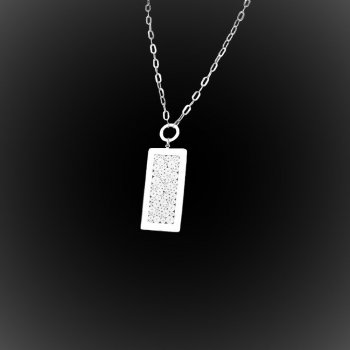 Collier La porte des étoiles en broderie d'argent Collier La porte des étoiles en broderie d'argent
