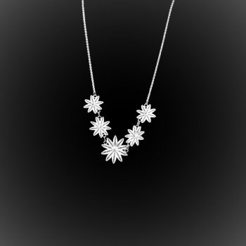 Collier Hawaiian Dream en broderie d'argent Collier Hawaiian Dream en broderie d'argent