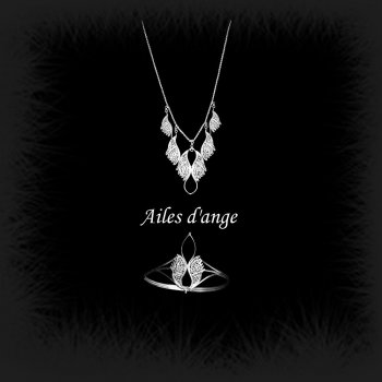 Duo Ailes d'ange en broderie d'argent Duo Ailes d'ange en broderie d'argent