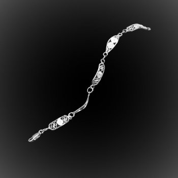 Bracelet Farandole en broderie d'argent Bracelet Farandole en broderie d'argent