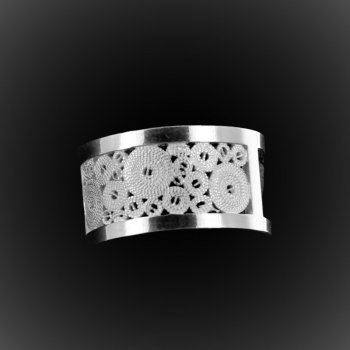 Bague Rectangular Open en filigrane d'argent Bague Rectangular Open en filigrane d'argent