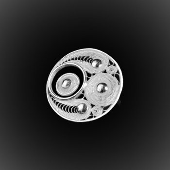 Bague Eclipse en filigrane d'argent Bague Eclipse en filigrane d'argent