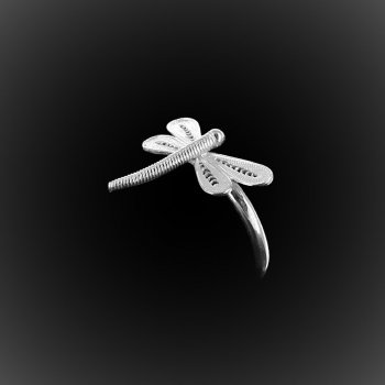 Bague Libellule en filigrane d'argent Bague Libellule en filigrane d'argent