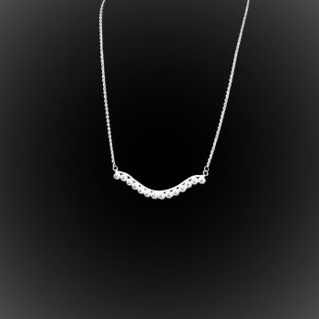 Collier Surfin' USA en broderie d'argent Collier Surfin' USA en broderie d'argent