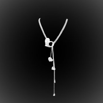 Collier Sweetheart en broderie d'argent Collier Sweetheart en broderie d'argent