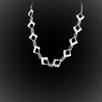 Collier Wajik en broderie d'argent Collier Wajik en broderie d'argent