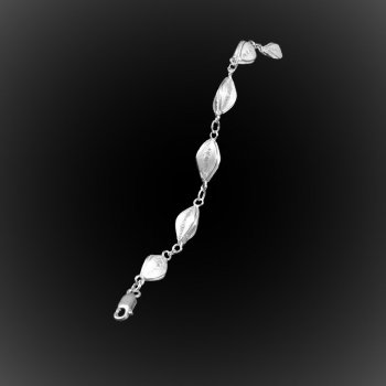Bracelet Chaud Cacao en broderie d'argent Bracelet Chaud Cacao en broderie d'argent