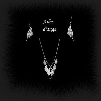 Duo Ailes d'ange en broderie d'argent Duo Ailes d'ange en broderie d'argent