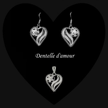 Duo Dentelle d'amour en broderie d'argent Duo Dentelle d'amour en broderie d'argent