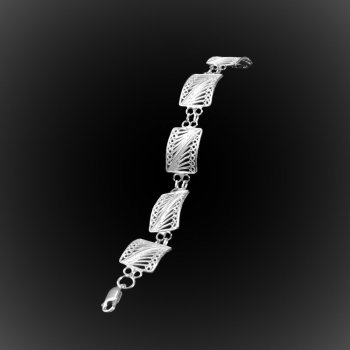 Bracelet Queen Set en broderie d'argent Bracelet Queen Set en broderie d'argent