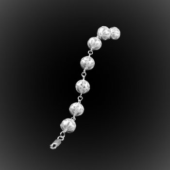 Bracelet Tibétain en broderie d'argent Bracelet Tibétain en broderie d'argent