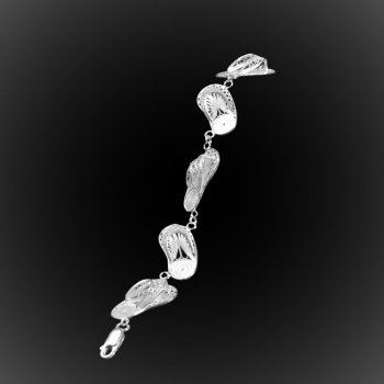 Bracelet Out of office en broderie d'argent Bracelet Out of office en broderie d'argent