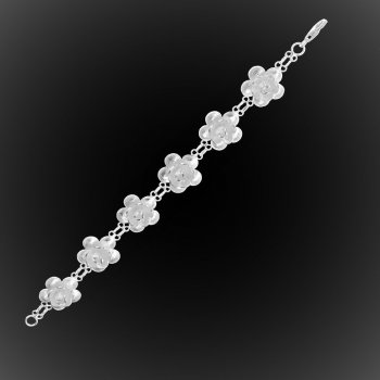 Bracelet Rose des vents en broderie d'argent Bracelet Rose des vents en broderie d'argent