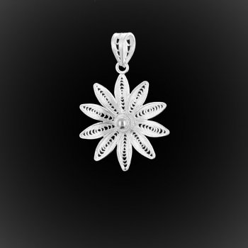 Pendentif Hawaiian Dream en broderie d'argent Pendentif Hawaiian Dream en broderie d'argent